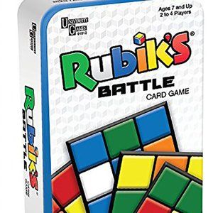 Kids Rubik's Battle Card Game Tin Age 7 & Up